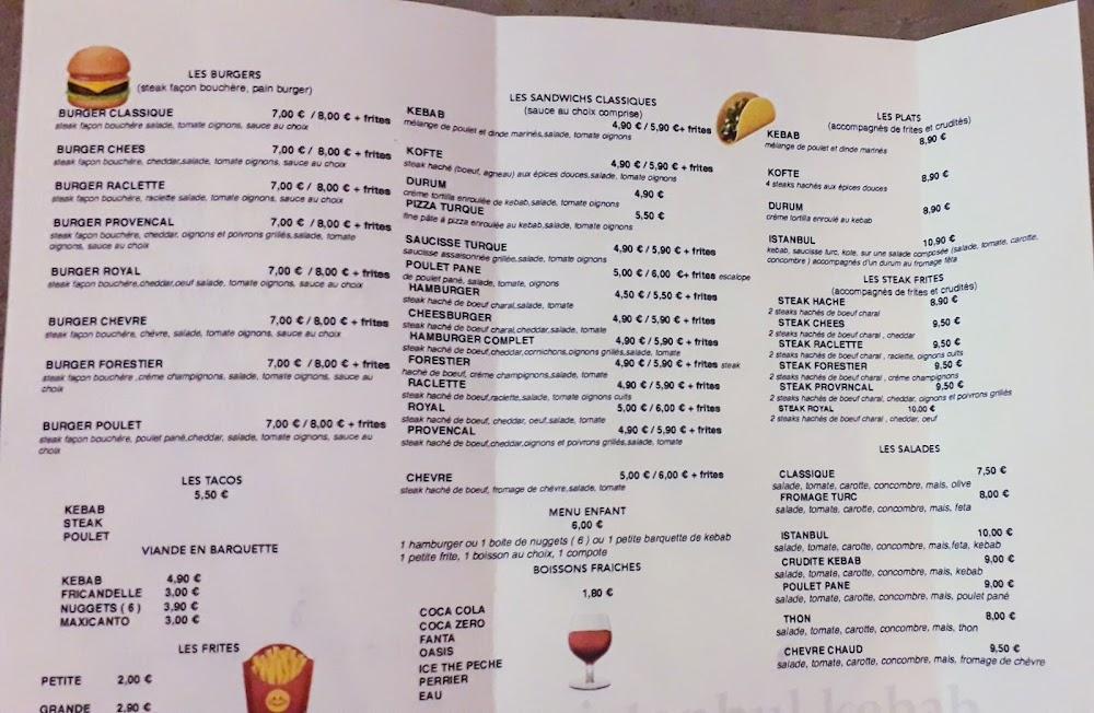 Istanbul Kebab STENAY - Menu Image 2